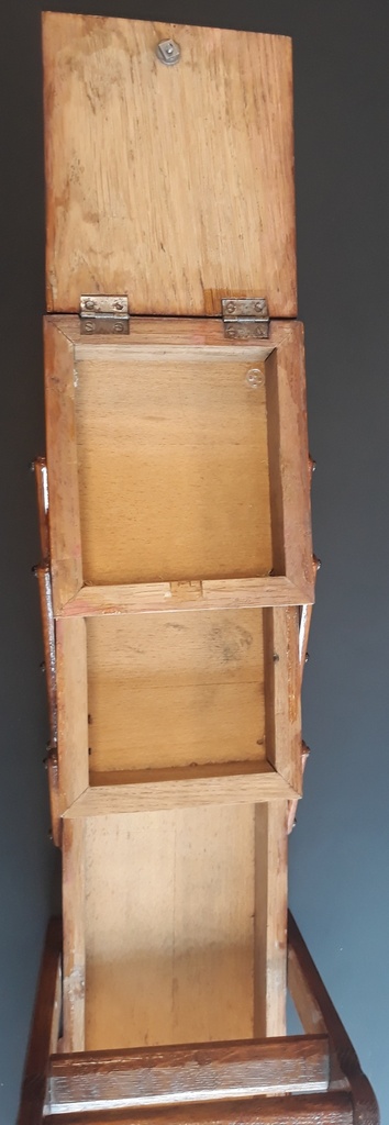 Vintage houten knutsel/naaikoffer